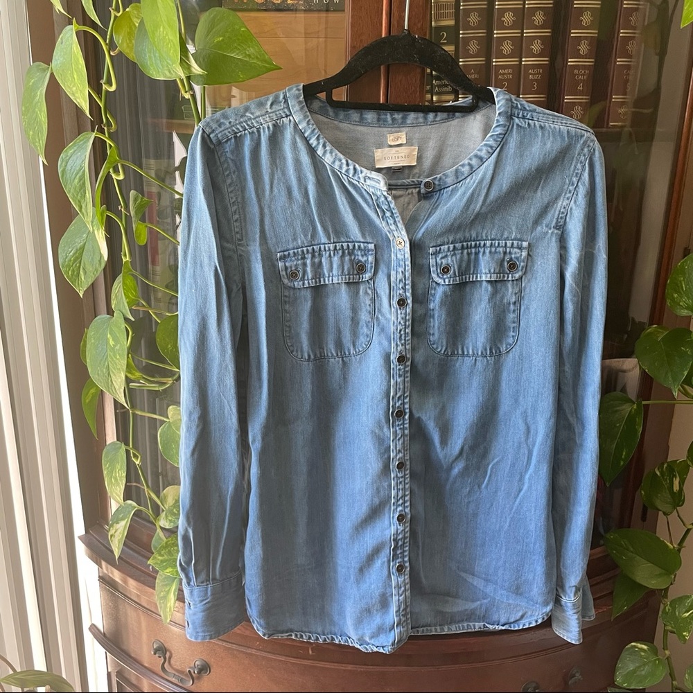 Loft chambray long sleeve